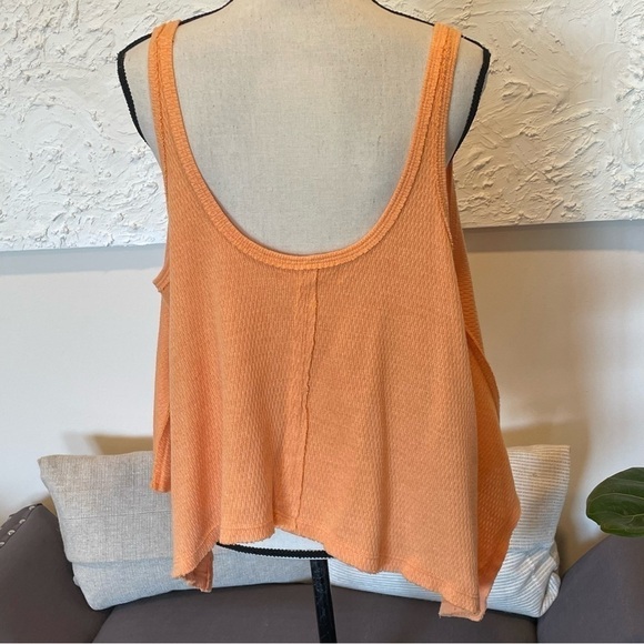 Free People Womens Sing La La Tank Top Orange Relaxed Fit Sz XS. - Picture 6 of 8